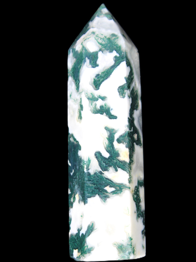Moss Agate wand 85mm 76g Rocks and Things Store