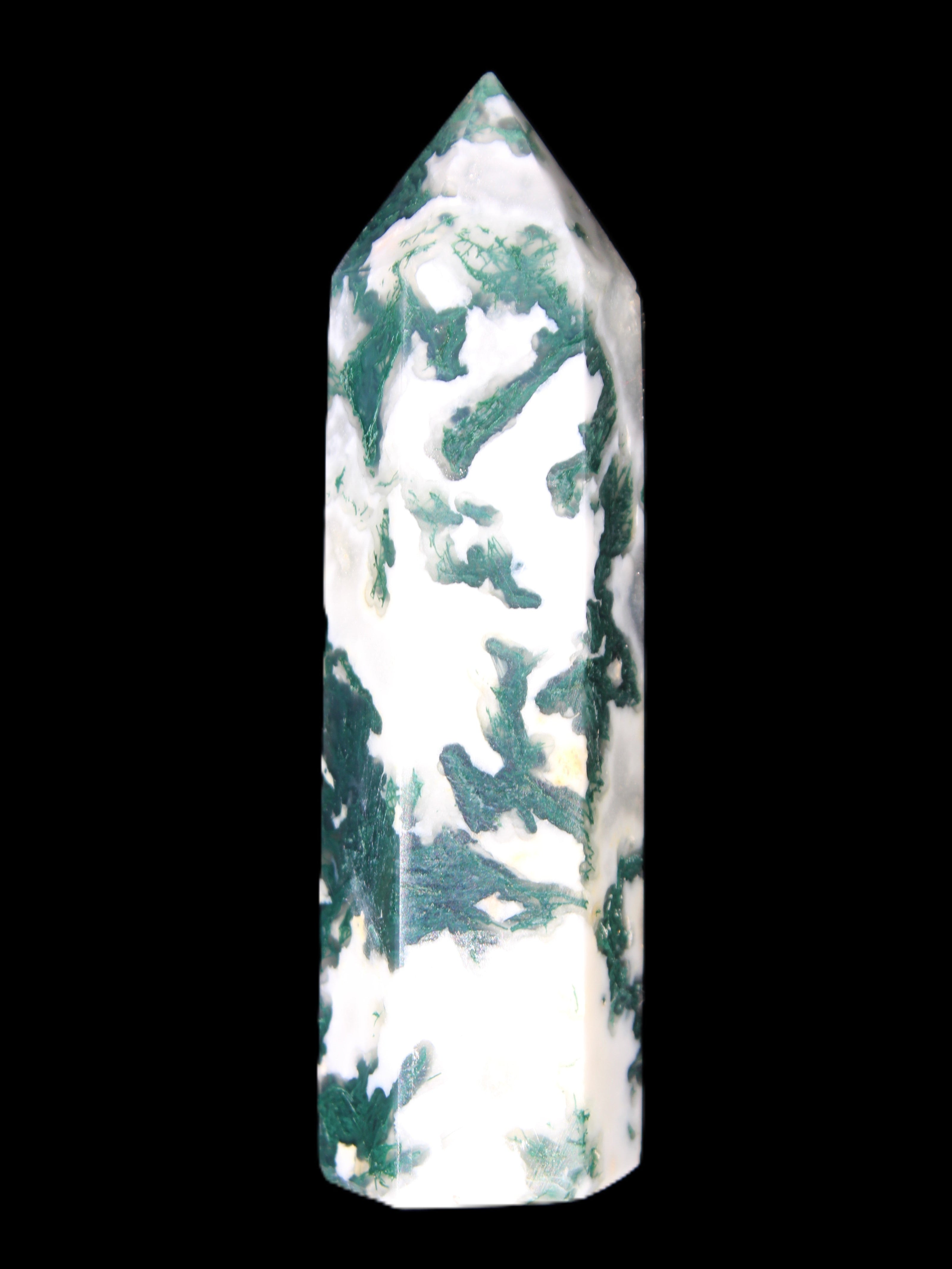Moss Agate wand 85mm 76g Rocks and Things Store