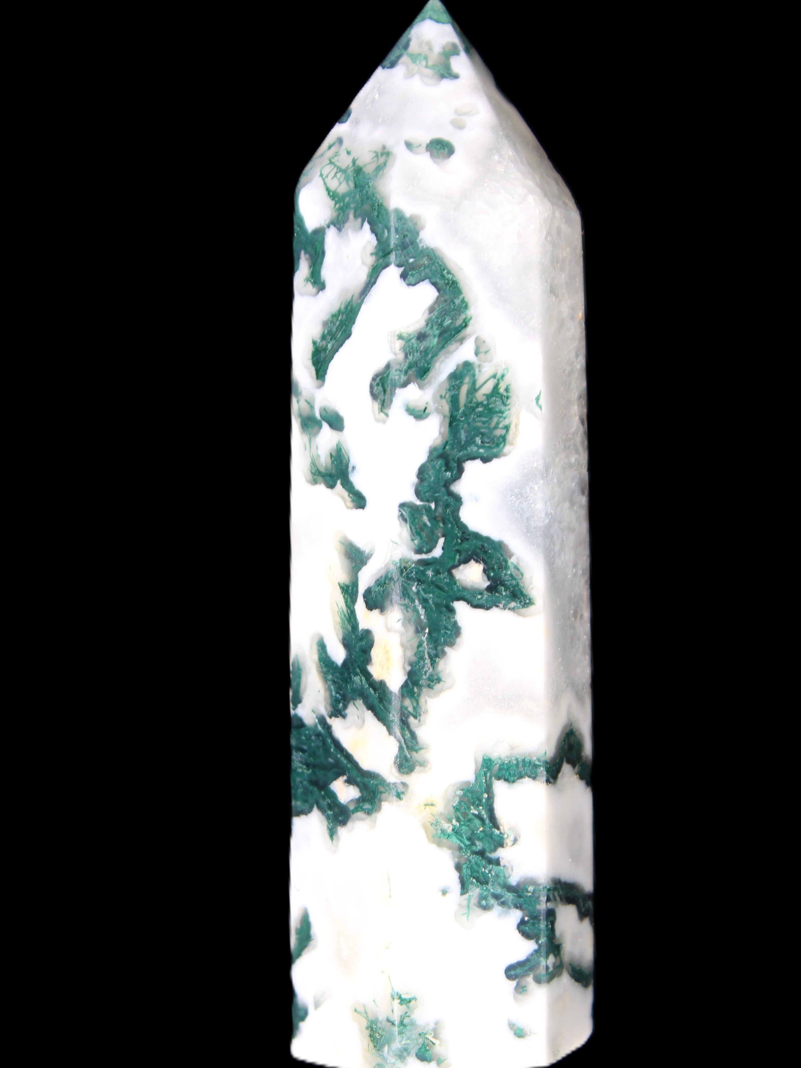 Moss Agate wand 85mm 76g Rocks and Things Store