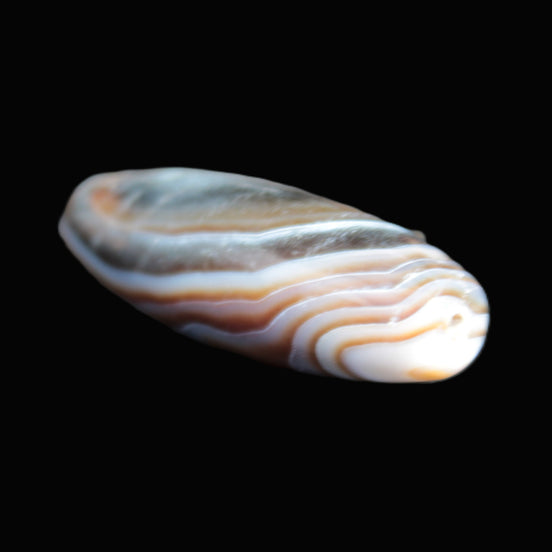 Gobi Eye Agate from Mongolia drilled bead 46.5*15mm 17g in sunlight - Rocks and Things Store