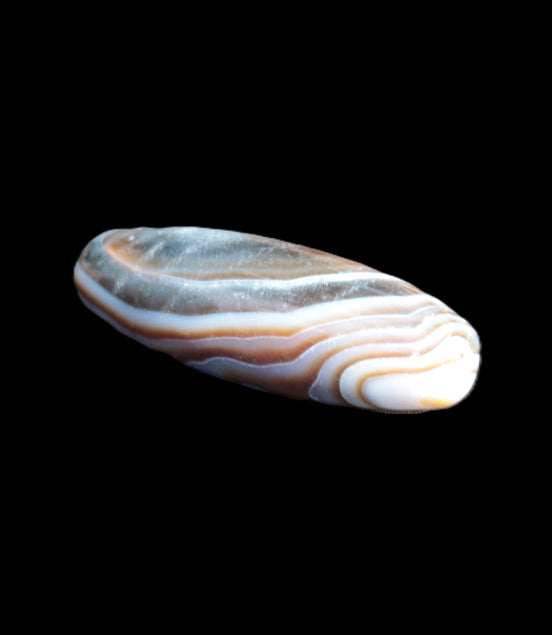 Gobi Eye Agate from Mongolia drilled bead 46.5*15mm 17g Rocks and Things Store