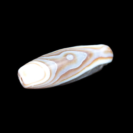 Gobi Eye Agate from Mongolia drilled bead 46.5*15mm 17g Rocks and Things Store