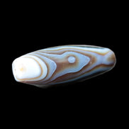 Gobi Eye Agate from Mongolia drilled bead 46.5*15mm 17g Rocks and Things Store