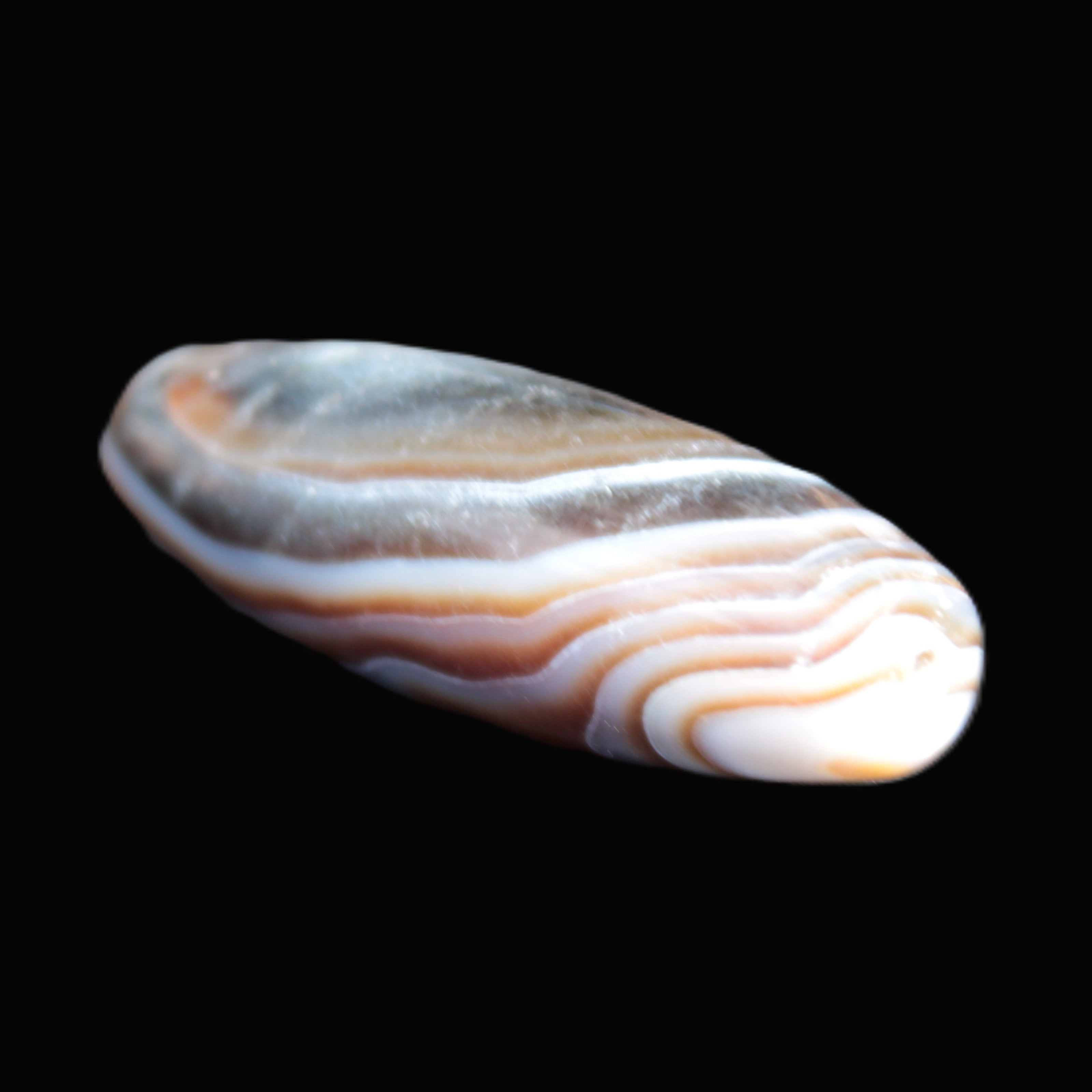 Gobi Eye Agate from Mongolia drilled bead 46.5*15mm 17g Rocks and Things Store