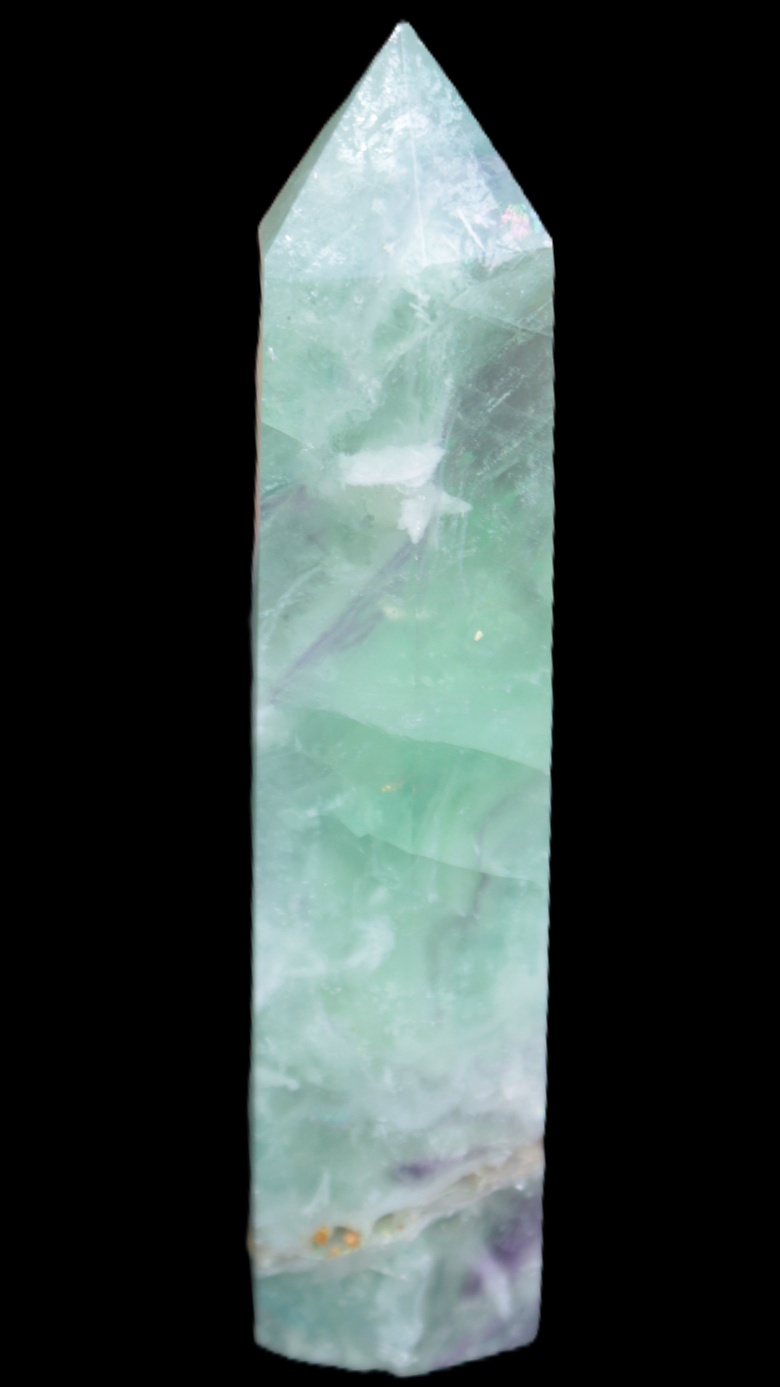 Fluorite obelisk 97*21*25mm 107g Rocks and Things Store