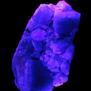 Green Fluorite cubic crystal cluster 130*100*50mm 1365g in UV light - Rocks and Things Store