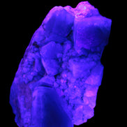 Green Fluorite cubic crystal cluster 130*100*50mm 1365g in UV light - Rocks and Things Store