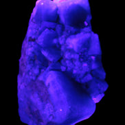 Green Fluorite cubic crystal cluster 130*100*50mm 1365g in UV light - Rocks and Things Store