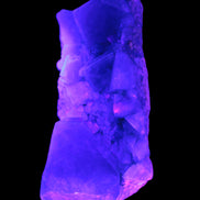 Green Fluorite cubic crystal cluster 130*100*50mm 1365g in UV light - Rocks and Things Store
