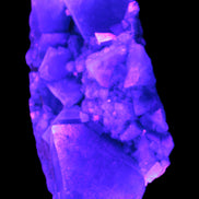 Green Fluorite cubic crystal cluster 130*100*50mm 1365g in UV light - Rocks and Things Store