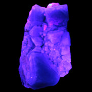 Green Fluorite cubic crystal cluster 130*100*50mm 1365g in UV light - Rocks and Things Store