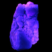 Green Fluorite cubic crystal cluster 130*100*50mm 1365g in UV light - Rocks and Things Store