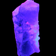 Green Fluorite cubic crystal cluster 130*100*50mm 1365g in UV light - Rocks and Things Store