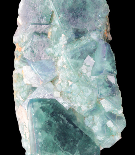 Green Fluorite cubic crystal cluster 130*100*50mm 1365g in sunlight - Rocks and Things Store