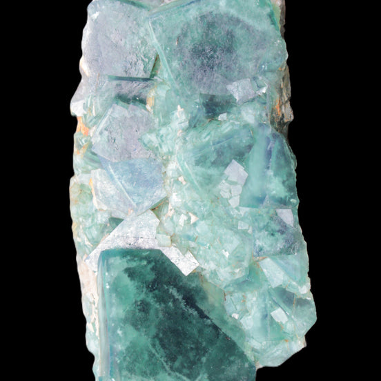 Green Fluorite cubic crystal cluster 130*100*50mm 1365g in sunlight - Rocks and Things Store