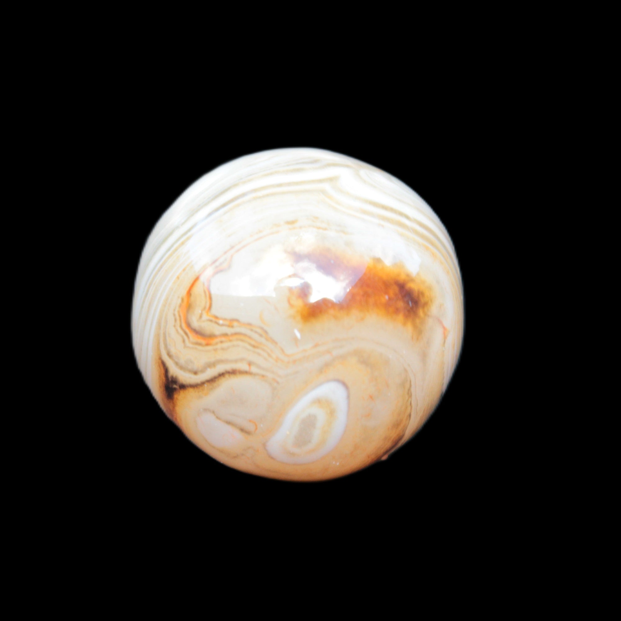 Crazy Lace Agate sphere 26mm 34g Rocks and Things Store