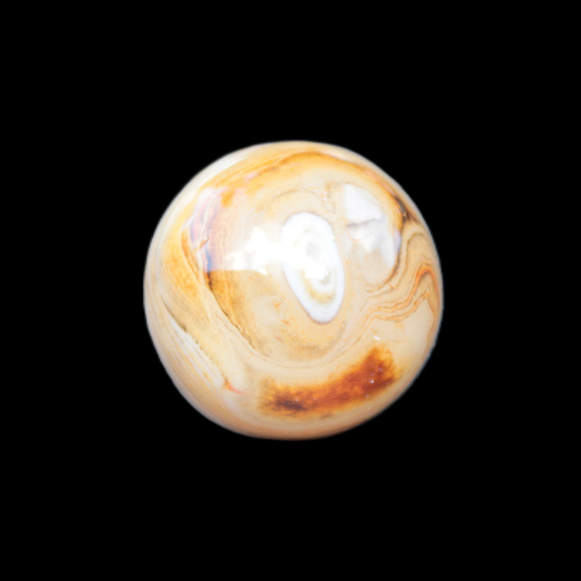 Crazy Lace Agate sphere 26mm 34g Rocks and Things Store