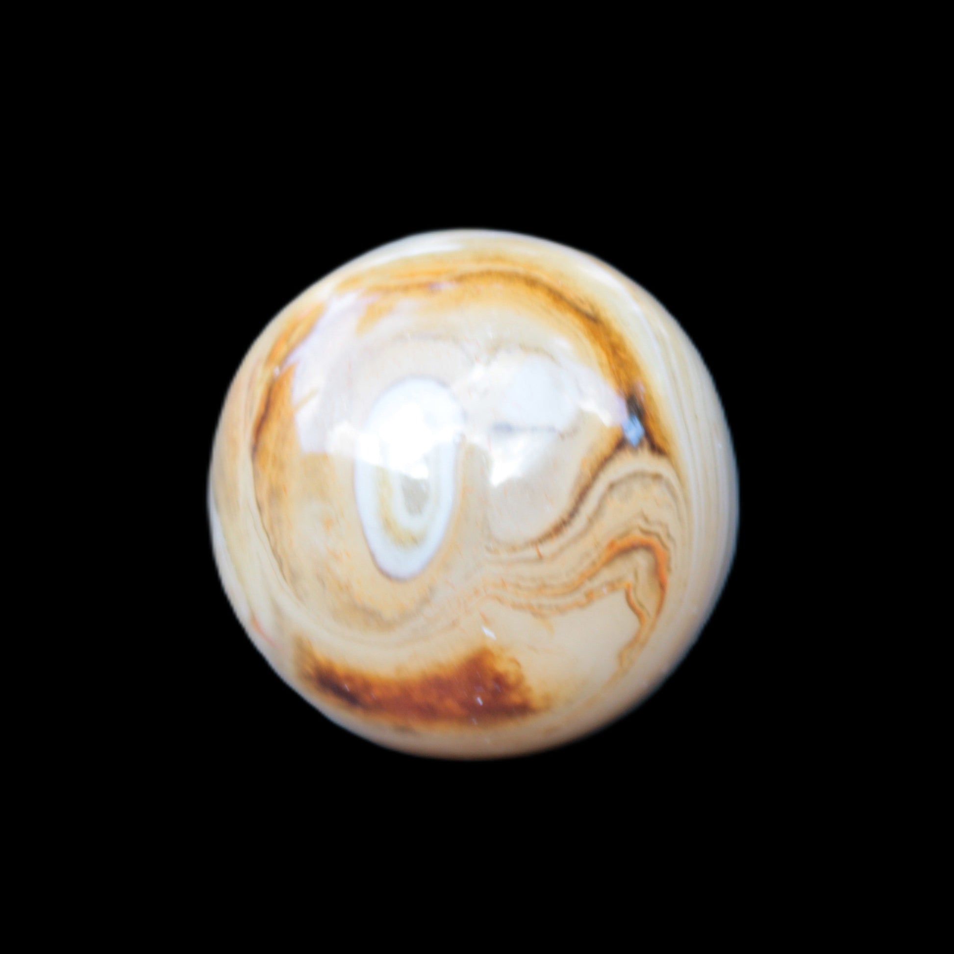 Crazy Lace Agate sphere 26mm 34g Rocks and Things Store