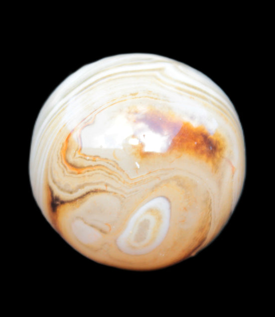 Crazy Lace Agate sphere 26mm 34g Rocks and Things Store