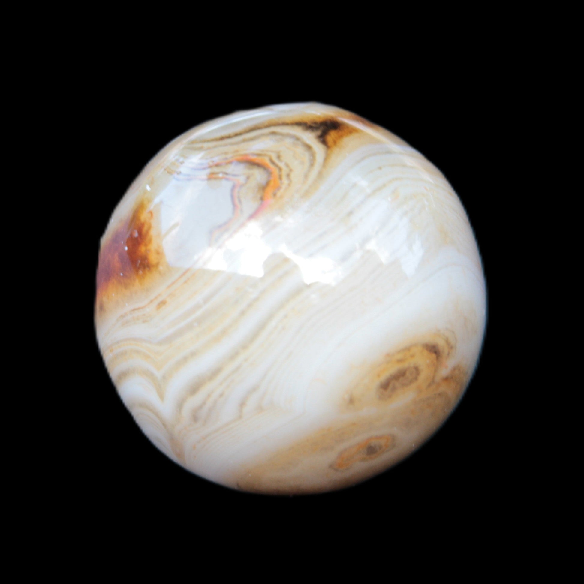 Crazy Lace Agate sphere 26mm 34g Rocks and Things Store