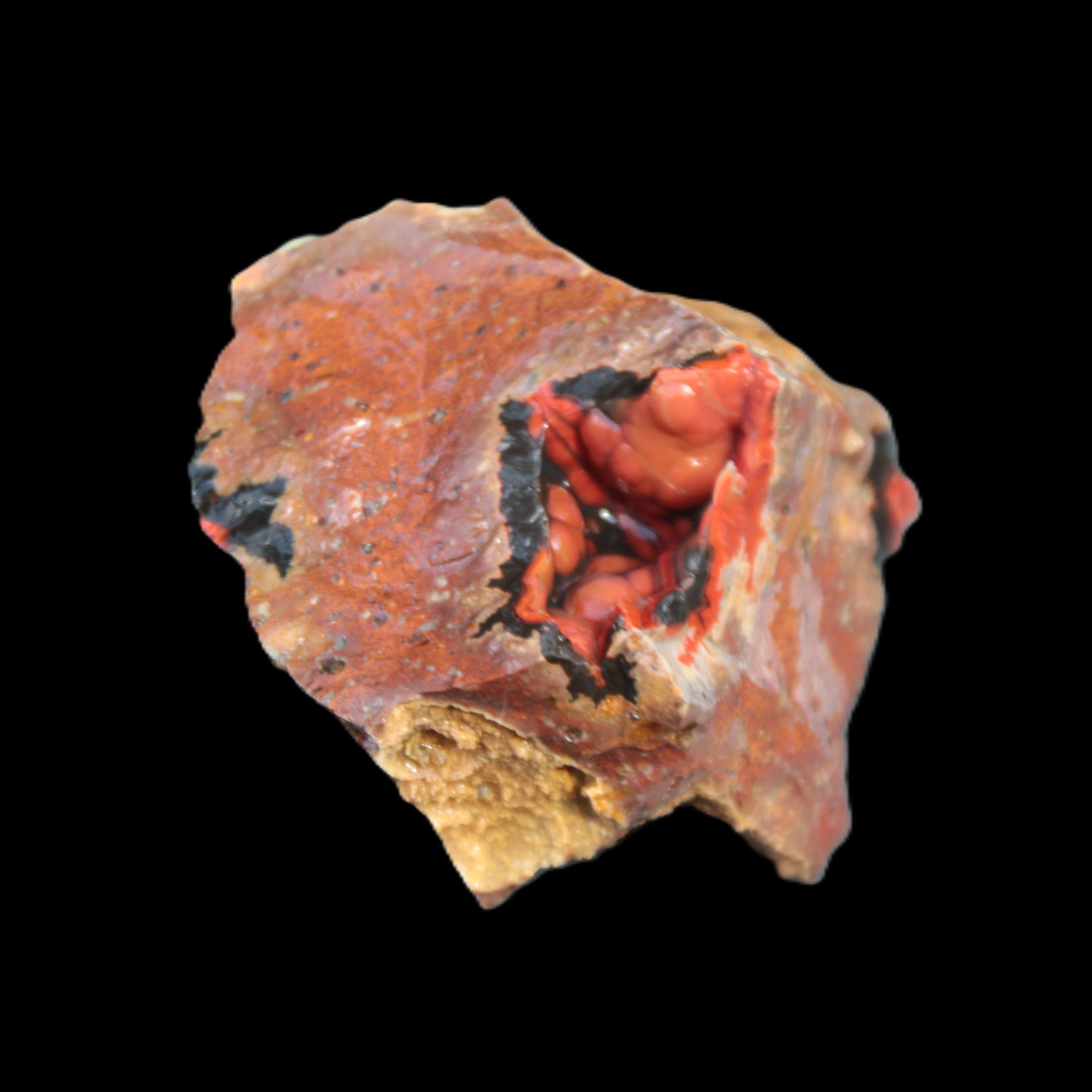 Warring State drusy geode Agate 65*39*47mm 107g Rocks and Things Store