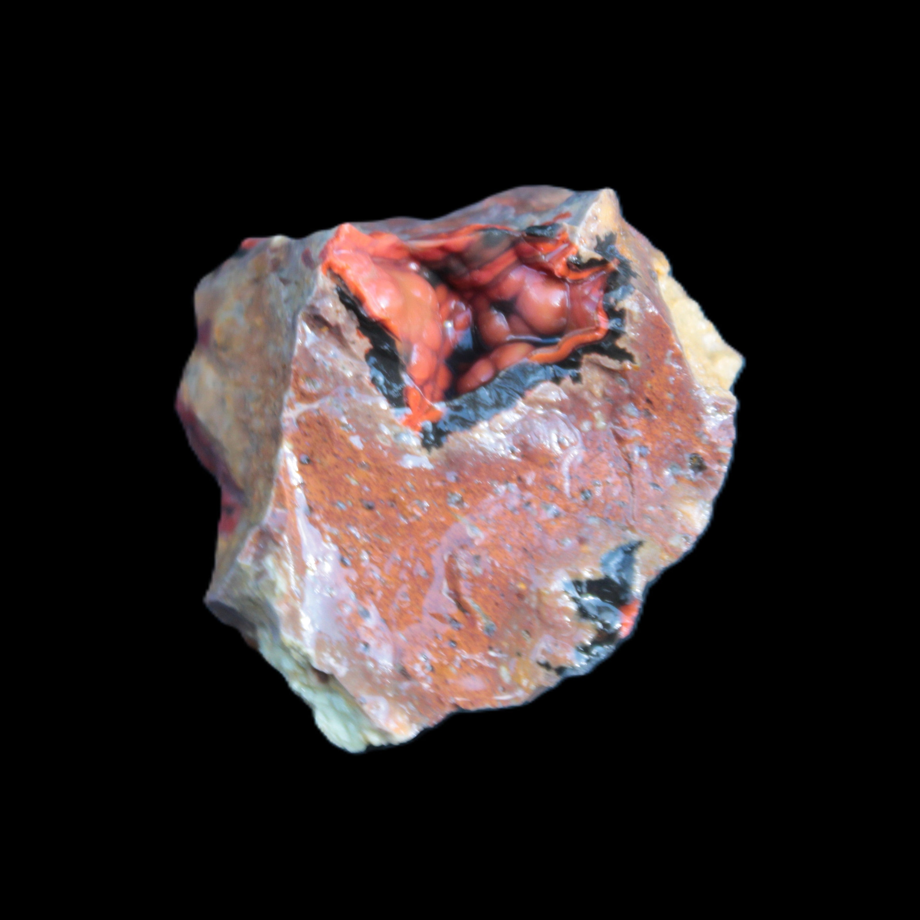 Warring State drusy geode Agate 65*39*47mm 107g Rocks and Things Store