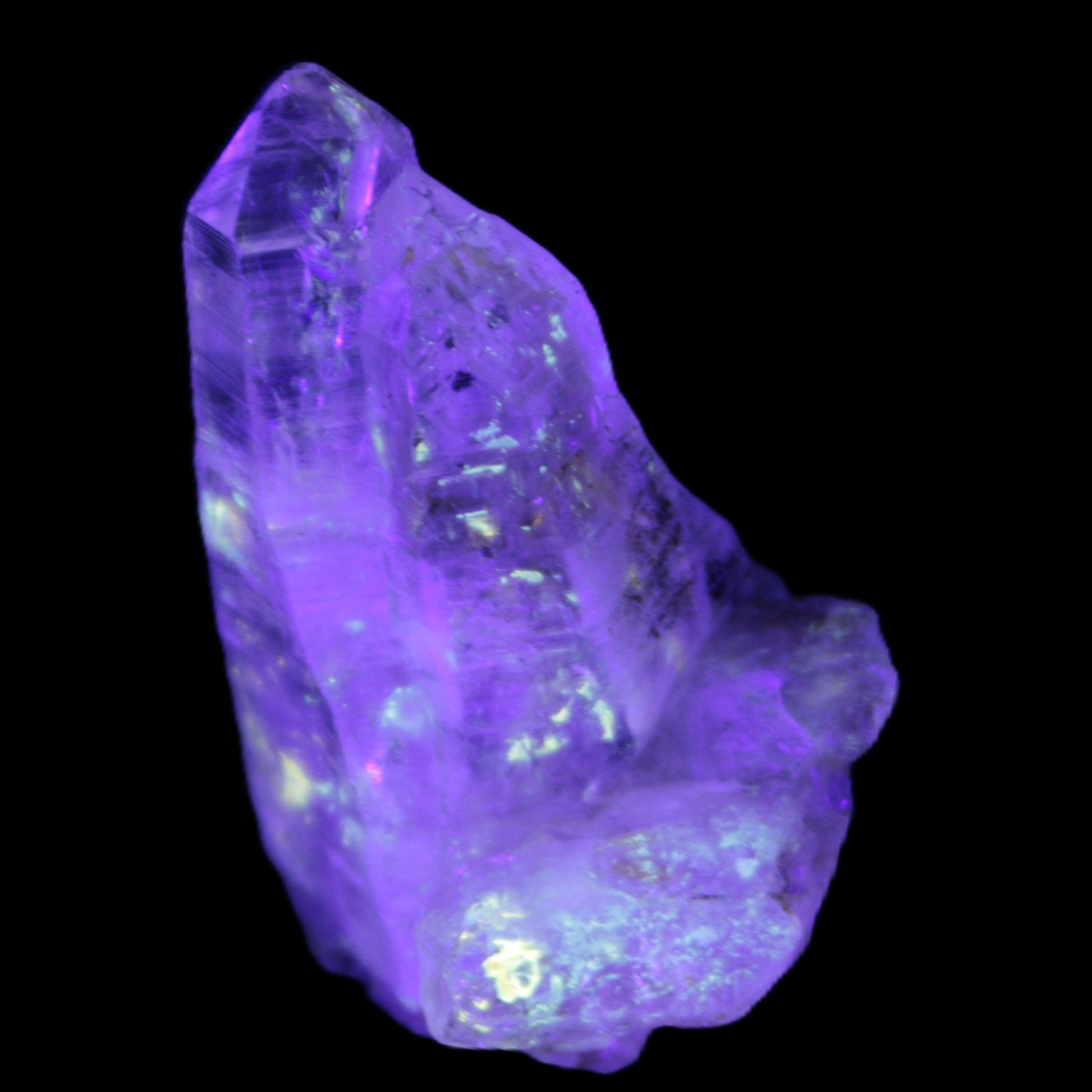 Fenster Diamond Quartz 47mm 25g in UV light - Rocks and Things Store