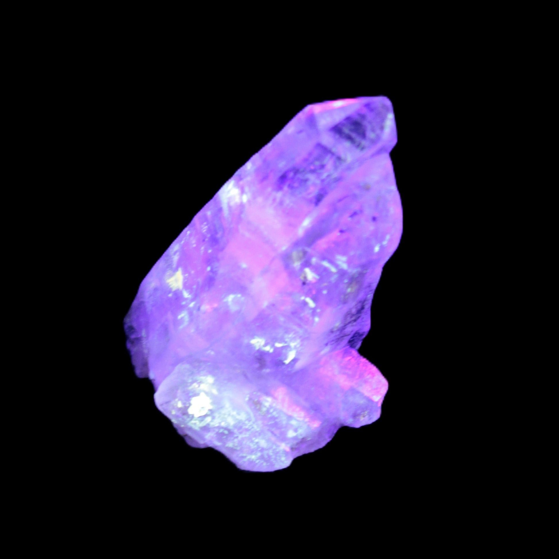 Fenster Diamond Quartz 47mm 25g in UV light - Rocks and Things Store