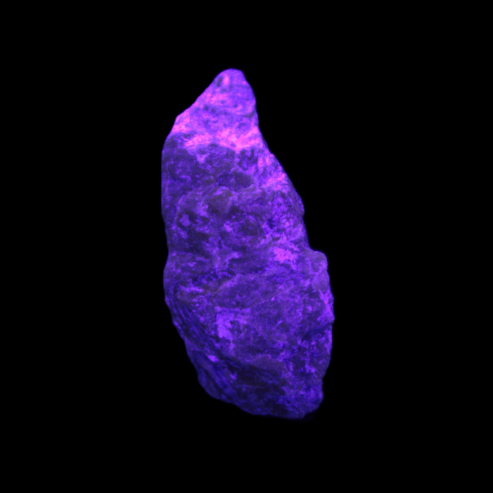 Atlantisite Stichtite specimen 35-45mm 12-24g in UV light - Rocks and Things Store