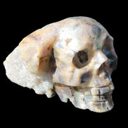 Sphalerite hand-carved skull 69*106*64mm 441g in sunlight - Rocks and Things Store