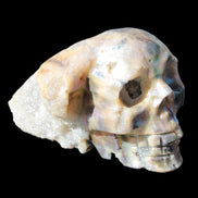 Sphalerite hand-carved skull 69*106*64mm 441g in sunlight - Rocks and Things Store