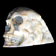 Sphalerite hand-carved skull 69*106*64mm 441g in sunlight - Rocks and Things Store