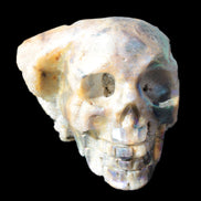 Sphalerite hand-carved skull 69*106*64mm 441g in sunlight - Rocks and Things Store