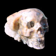 Sphalerite hand-carved skull 69*106*64mm 441g in sunlight - Rocks and Things Store