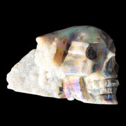 Sphalerite hand-carved skull 69*106*64mm 441g in sunlight - Rocks and Things Store