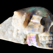 Sphalerite hand-carved skull 69*106*64mm 441g in sunlight - Rocks and Things Store