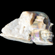 Sphalerite hand-carved skull 69*106*64mm 441g in sunlight - Rocks and Things Store