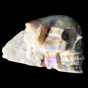 Sphalerite hand-carved skull 69*106*64mm 441g in sunlight - Rocks and Things Store