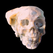 Sphalerite hand-carved skull 69*106*64mm 441g in sunlight - Rocks and Things Store