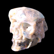 Sphalerite hand-carved skull 69*106*64mm 441g in sunlight - Rocks and Things Store