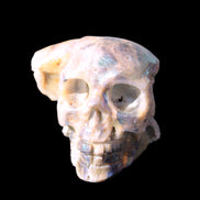 Sphalerite hand-carved skull 69*106*64mm 441g in sunlight - Rocks and Things Store