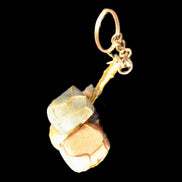 Carnelian Agate, Jasper and Nephrite Jade wire-wrapped keychain 120mm 91g Rocks and Things Store
