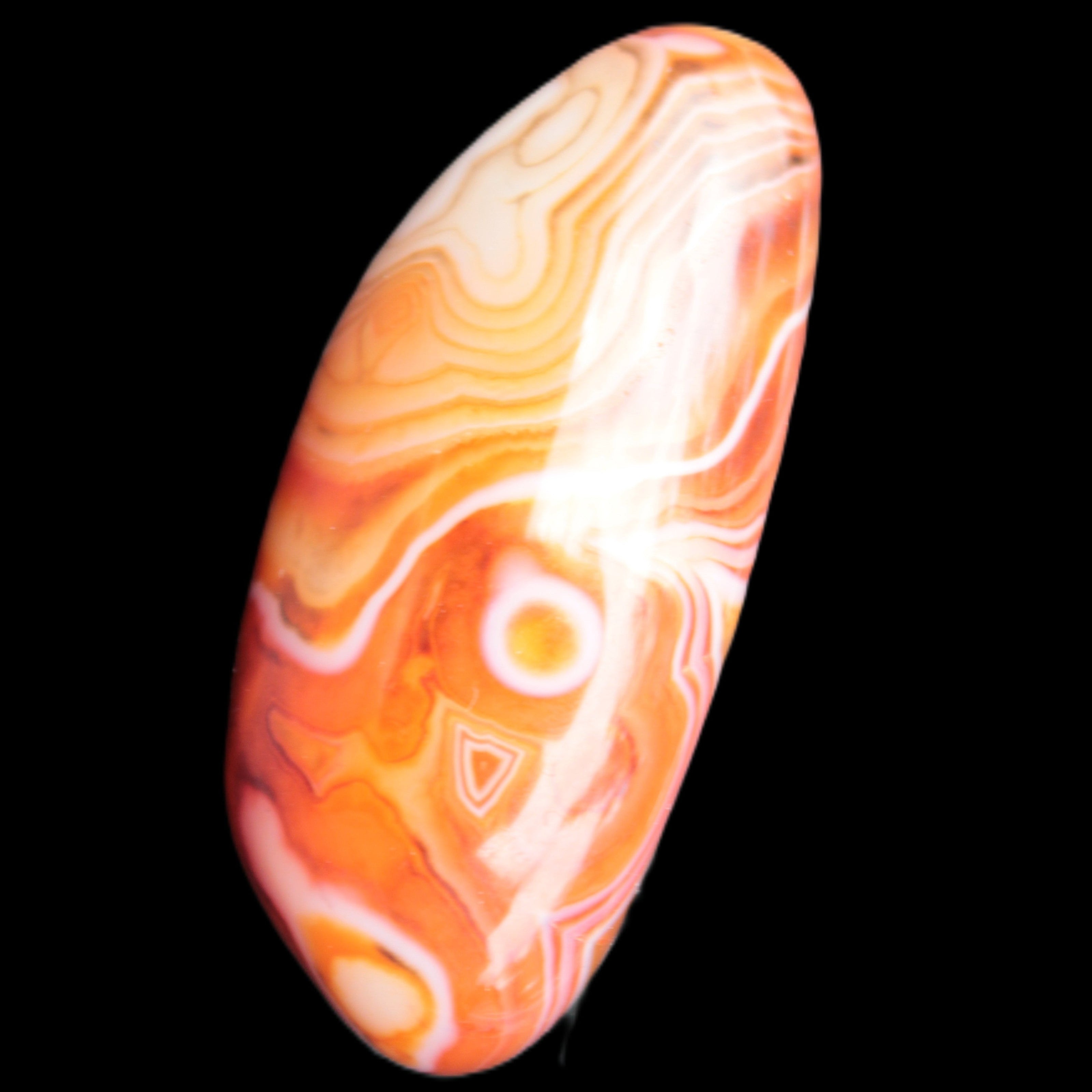 Crazy Lace Agate 51*29mm 46.2g in bright sunlight - Rocks and Things Store