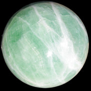 Green Fluorite sphere 108mm 2056g in sunlight - Rocks and Things Store