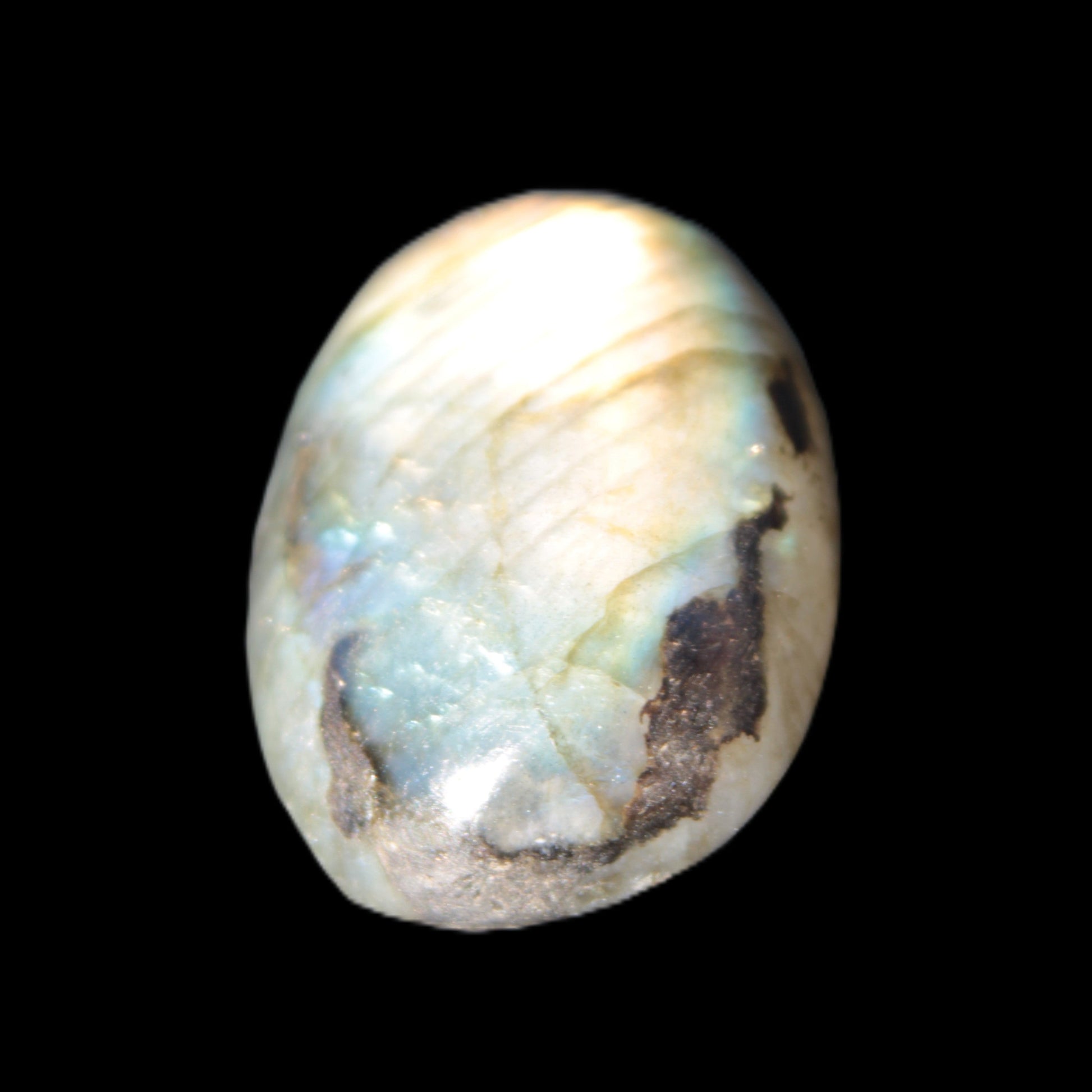 Labradorite palm stone 30mm 35g Rocks and Things Store