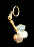 Amazonite, Jasper and Tigers Eye wire-wrapped keychain 140mm 50g Rocks and Things Store