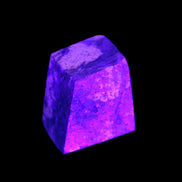 Blue Azurite polished stone 33*25*29mm 60g in UV light - Rocks and Things Store