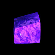 Blue Azurite polished stone 33*25*29mm 60g in UV light - Rocks and Things Store