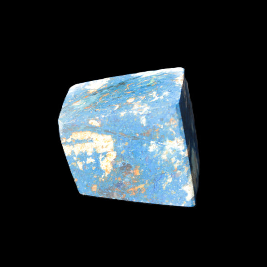 Blue Azurite polished stone 33*25*29mm 60g in sunlight - Rocks and Things Store