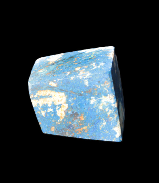 Blue Azurite polished stone 33*25*29mm 60g in sunlight - Rocks and Things Store